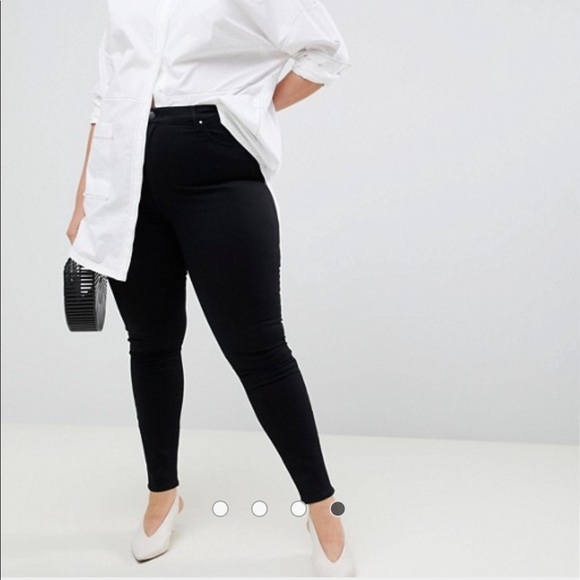 ASOS Curve Denim - ASOS high waisted skinny jeans